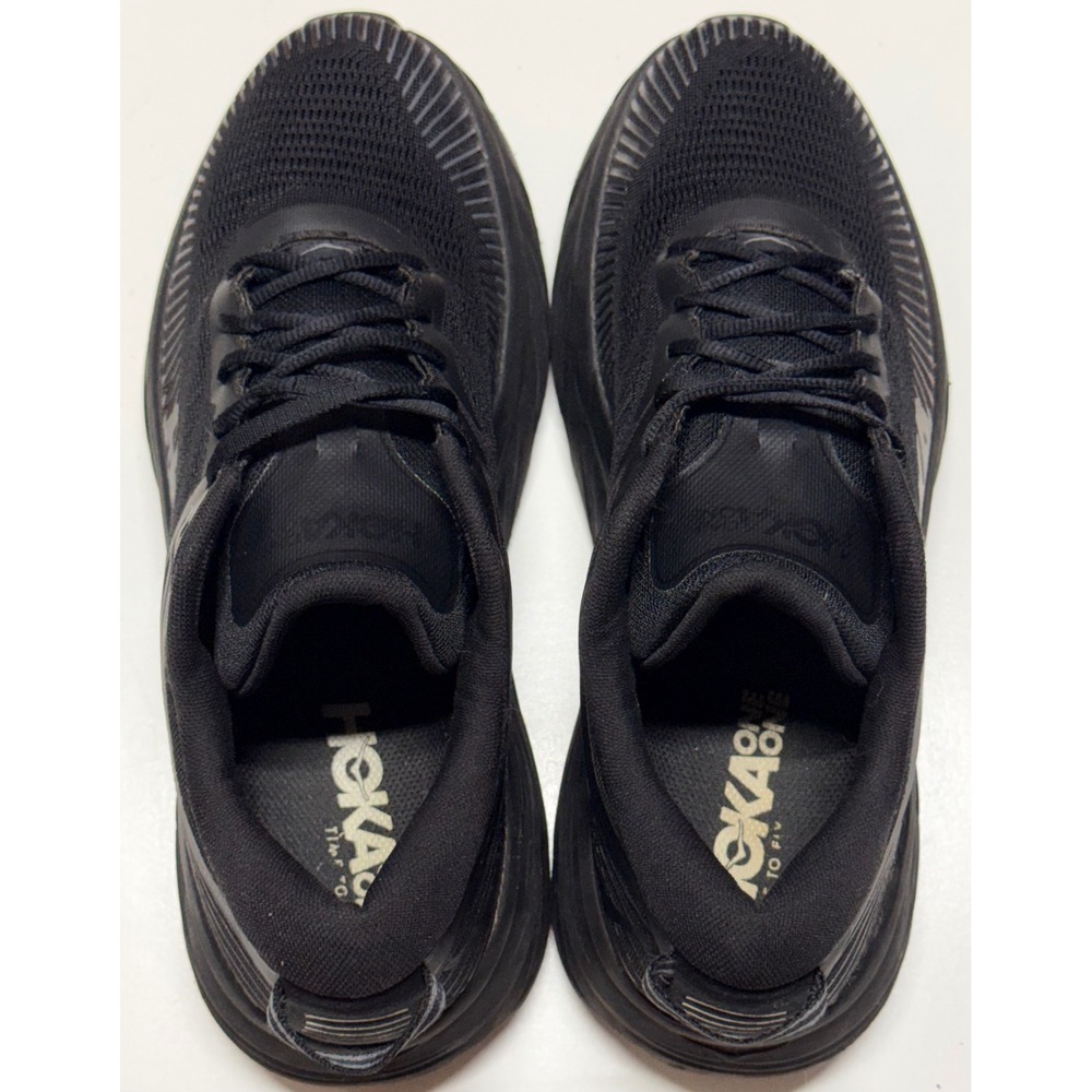 Hoka One One Bondi 7 Mens Running Shoes Black BBLC 1110518 Size 11 - Picture 3 of 6